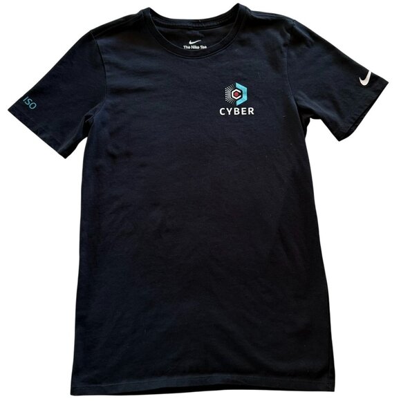 Nike Dri Fit Black Cyber Tee Mens and Womens Size XS Cyberpunk Athleisure Shirt - Picture 1 of 6